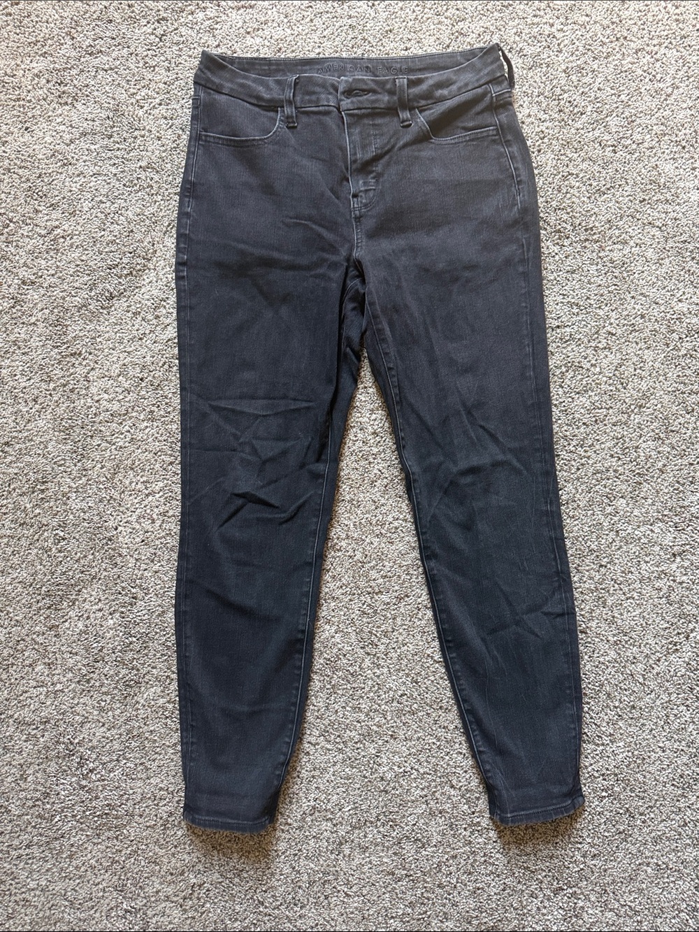American Eagle Outfitters Women's Black Curvy High-Rise Jegging